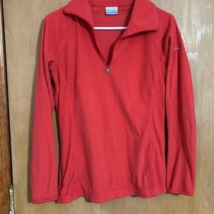 Columbia 1/4 Zip Coral Fleece Sweater